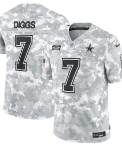 Trevon Diggs Dallas Cowboys Nike 2024 Salute to Service Limited Jersey - Arctic Camo