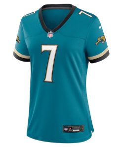 Alternative view of Brian Thomas Jr. Jacksonville Jaguars Nike Women's Prowler Throwback Game Jersey - Teal