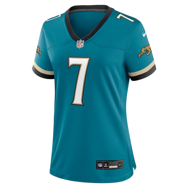 Brian Thomas Jr. Jacksonville Jaguars Nike Women's Prowler Throwback Game Jersey - Teal - Image 2