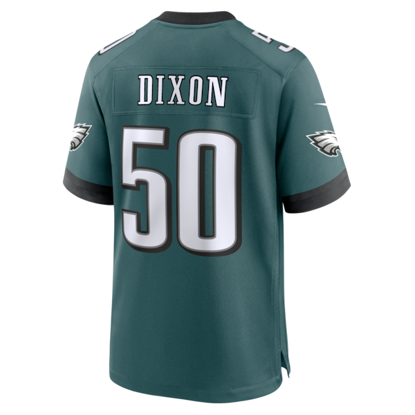 Lance Dixon Philadelphia Eagles Nike Team Game Jersey - Midnight Green - Image 3