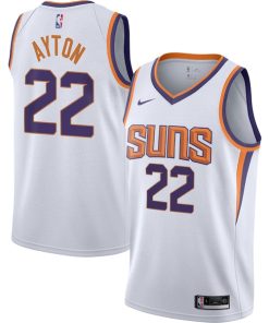 Alternative view of Deandre Ayton Phoenix Suns Nike Youth Swingman Jersey - Association Edition - White/Purple