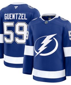 Jake Guentzel Tampa Bay Lightning  Home Premium Jersey - Blue