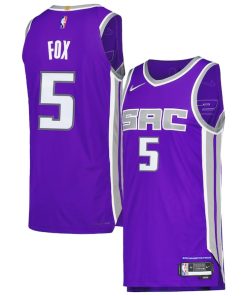De'Aaron Fox Sacramento Kings Nike Authentic Player Jersey - Icon Edition - Purple