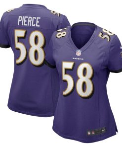 Michael Pierce Baltimore Ravens Nike Women's Player Game Jersey - Purple
