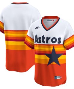 Houston Astros Nike Throwback Cooperstown Collection Limited Jersey - White