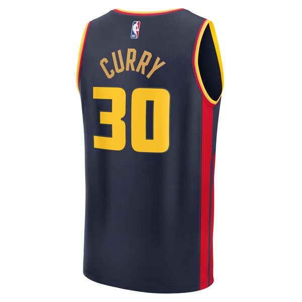 Stephen Curry Golden State Warriors 2024/25 Fast Break Player Jersey - City Edition - Navy - Image 2