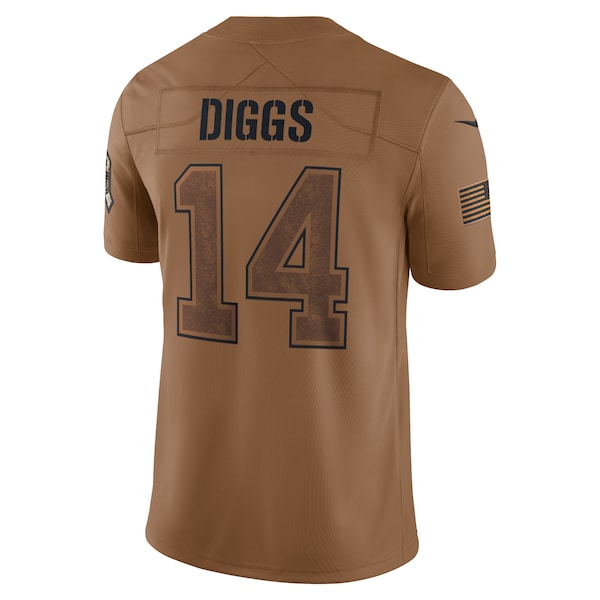 Stefon Diggs Buffalo Bills Nike 2023 Salute To Service Limited Jersey - Brown - Image 3