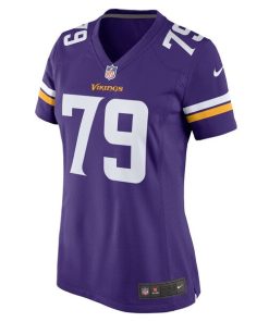 Alternative view of Kenny Willekes Minnesota Vikings Nike Women's Game Jersey - Purple