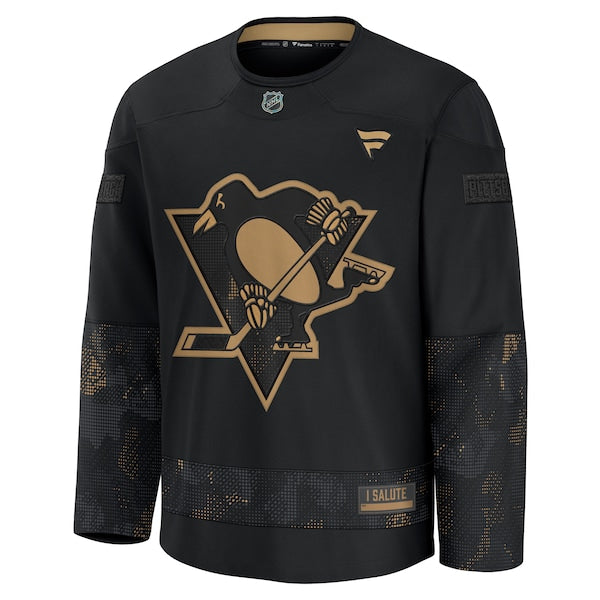 Pittsburgh Penguins 2024 Military Appreciation Practice Jersey - Black - Image 2