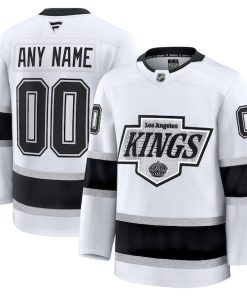 Alternative view of Los Angeles Kings  Away Premium Custom Jersey - White/Black