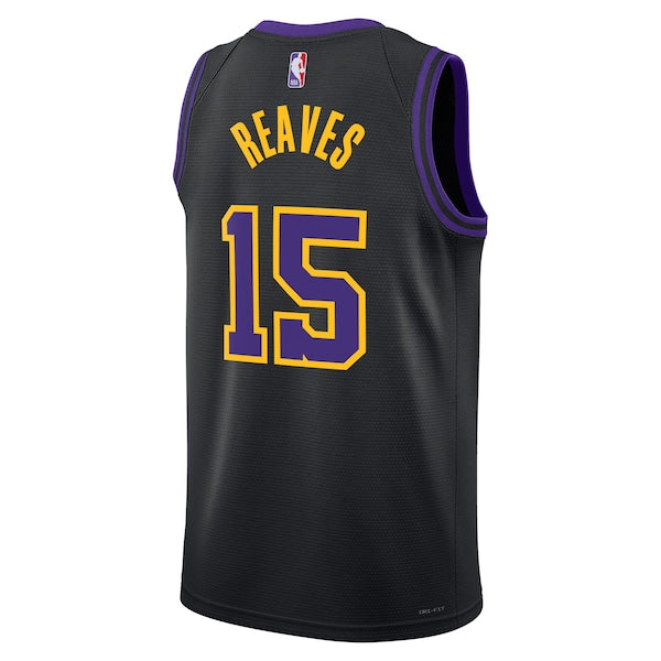 Austin Reaves Los Angeles Lakers Nike Unisex 2025/26 Swingman Jersey - Black - City Edition - Image 3