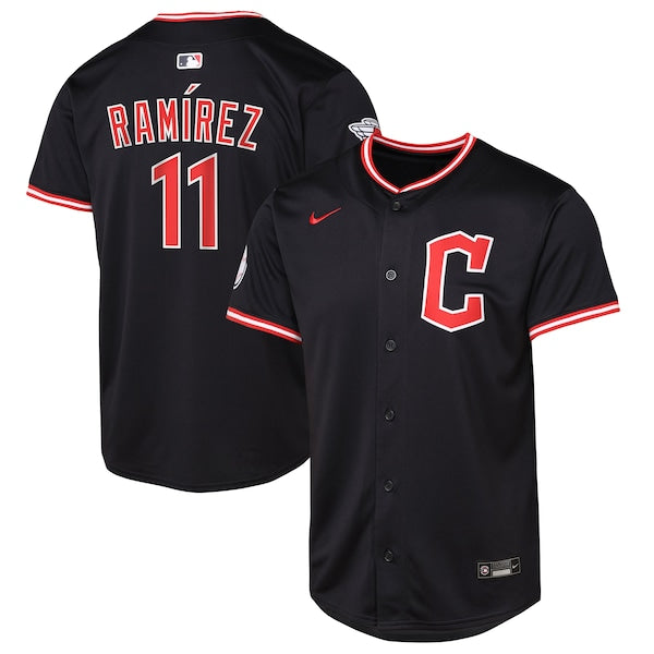 Jose Ramirez Cleveland Guardians Nike Youth Alternate Limited Player Jersey - Pitch Blue/White - Image 3