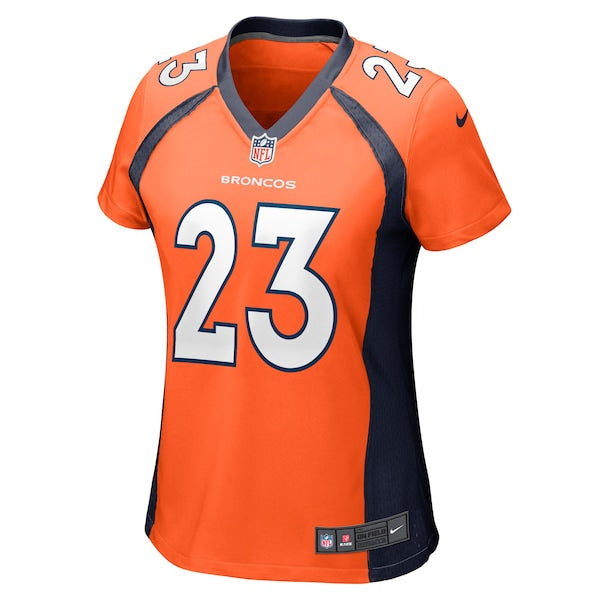 Fabian Moreau Denver Broncos Nike Women's Team Game Jersey - Orange - Image 2