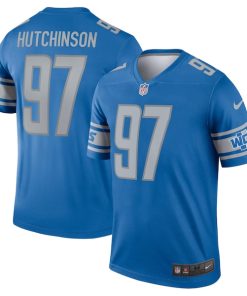 Aidan Hutchinson Detroit Lions Nike Legend Jersey - Blue