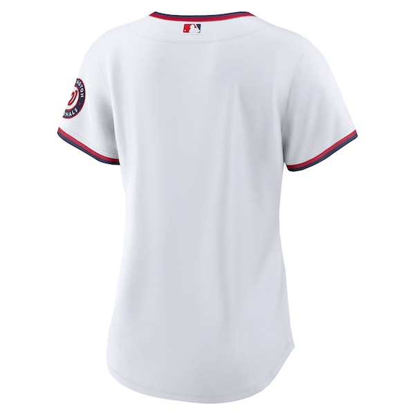 Washington Nationals Nike Women's Home Blank Replica Jersey - White - Image 3