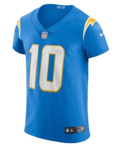 Alternative view of Justin Herbert Los Angeles Chargers Nike Vapor Elite Player Jersey - Powder Blue