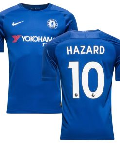 Hazard Chelsea 2017-18 VIntage Home Jersey - Blue