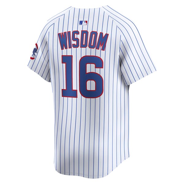 Patrick Wisdom Chicago Cubs Nike Alternate Limited Player Jersey - White - Image 3