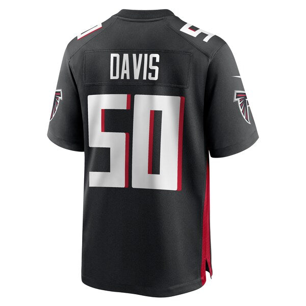 Tae Davis Atlanta Falcons Nike Team Game Jersey - Black - Image 3