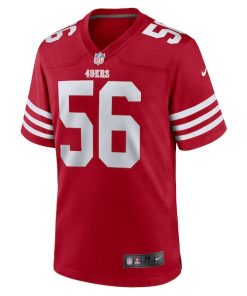 Alternative view of Leonard Floyd San Francisco 49ers Nike Team Game Jersey -  Scarlet