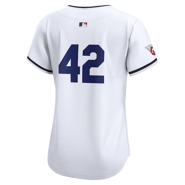 Cleveland Guardians Nike Women's 2024 Jackie Robinson Day Home Limited Jersey?ยจC White - Image 3