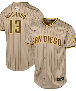 Manny Machado San Diego Padres Nike Youth Alternate Limited Player Jersey - Sand/White