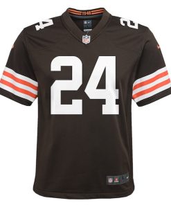 Alternative view of Nick Chubb Cleveland Browns Nike Youth Game Jersey - Brown