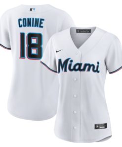 Griffin Conine Miami Marlins Nike Women's Home Replica Jersey - White