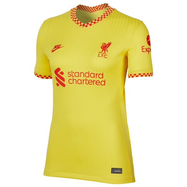 Liverpool Nike Women's 2021/22 Third Breathe Stadium Jersey - Yellow - Image 2