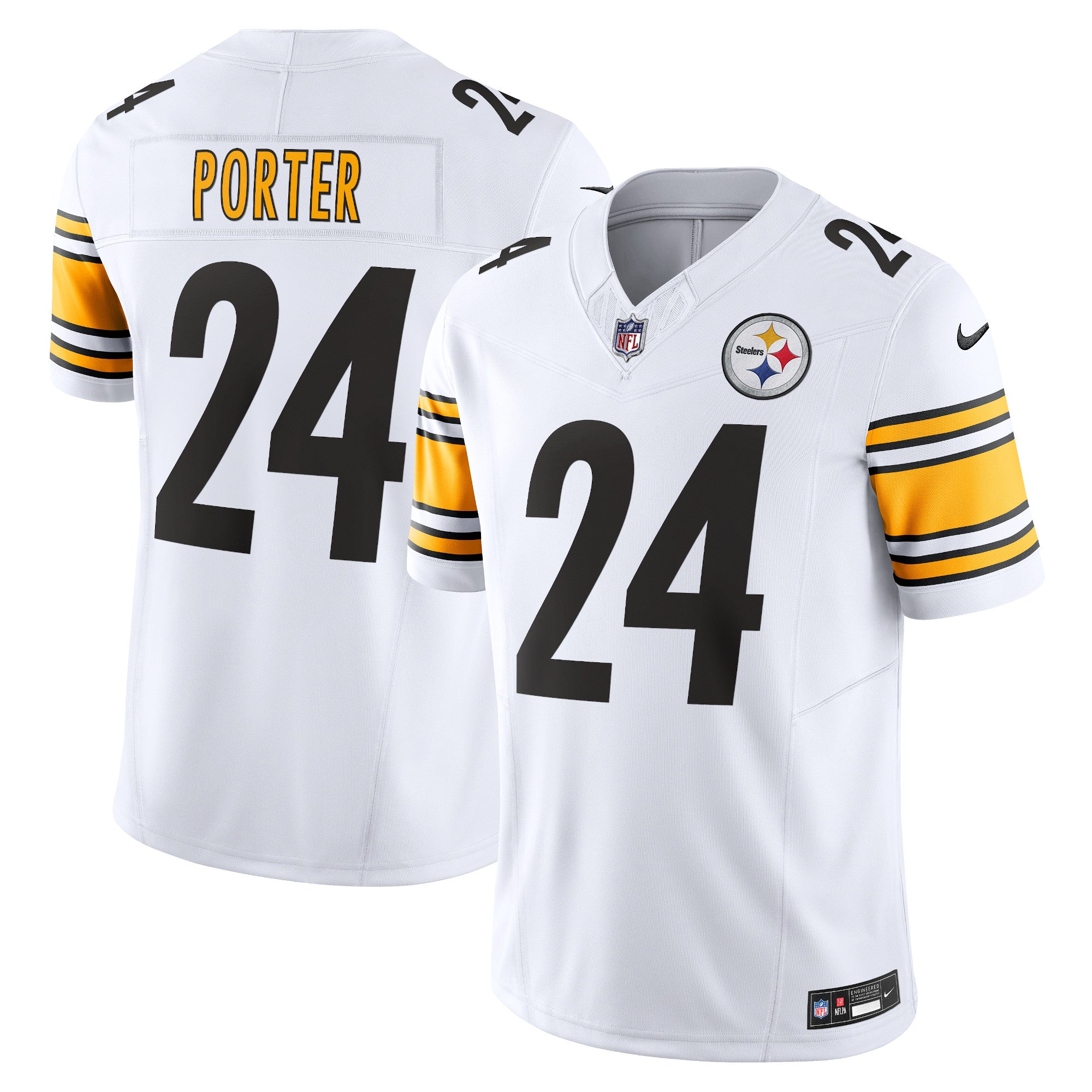Joey Porter Jr. Pittsburgh Steelers Nike Vapor F.U.S.E. Limited Jersey - Black/White - Image 5