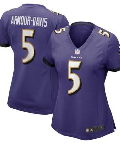 Jalyn Armour-Davis Baltimore Ravens Nike Women's Game Player Jersey - Purple