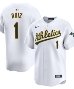 Esteury Ruiz Oakland Athletics Nike Home Limited Player Jersey - White