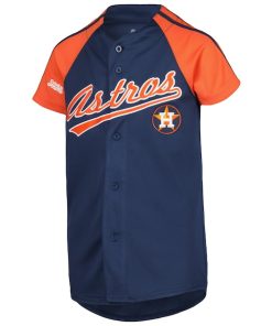 Alternative view of Houston Astros Stitches Youth Team Jersey - Navy/Orange