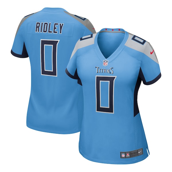 Calvin Ridley Tennessee Titans Nike Women's Team Game Jersey - Light Blue/Navy - Image 2