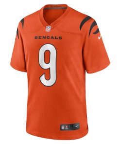 Alternative view of Joe Burrow Cincinnati Bengals Nike Game Jersey - Orange