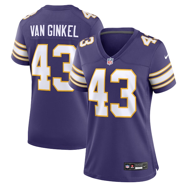 Andrew Van Ginkel Minnesota Vikings Nike Women's Alternate Game Jersey - Purple
