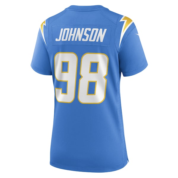 Austin Johnson Los Angeles Chargers Nike Women's Game Player Jersey - Powder Blue - Image 3