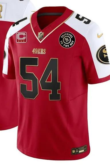 Women's Fred Warner San Francisco 49ers #54 Faithful To The Bay Vapor Limited Jersey - Red
