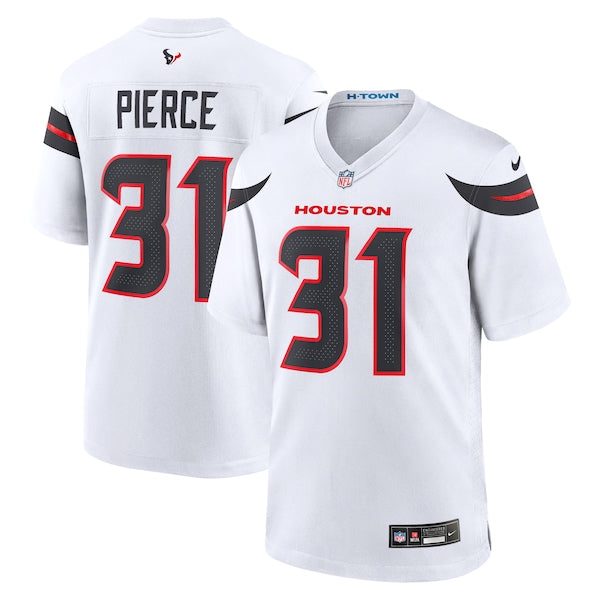 Dameon Pierce Houston Texans Nike Game Jersey - White/Navy/Red - Image 2
