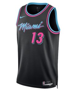 Alternative view of Bam Adebayo Miami Heat Nike Unisex 2025/26 Swingman Jersey - Black - City Edition