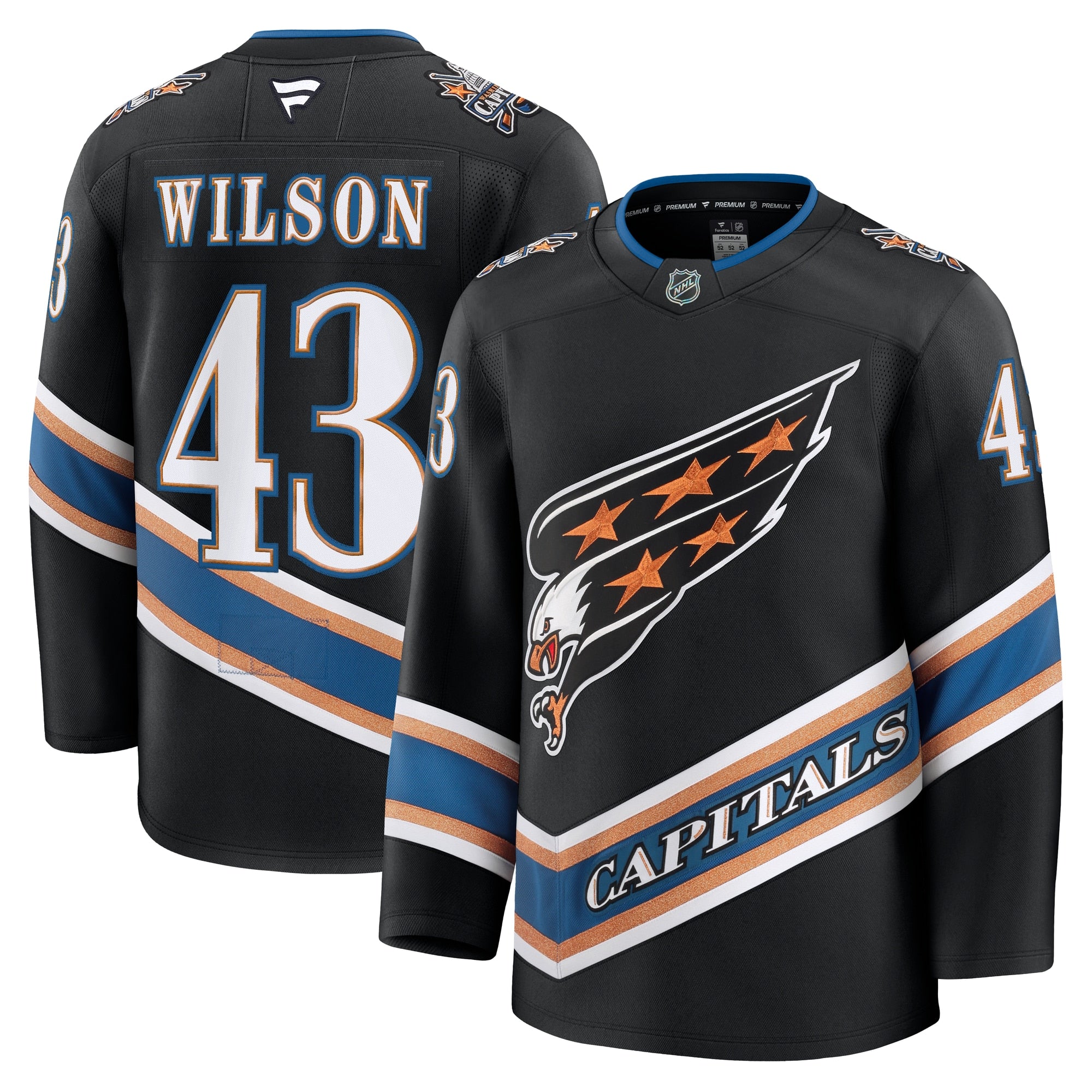 Tom Wilson Washington Capitals Home Premium Jersey - Red/Black - Image 9