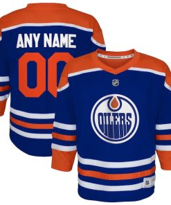 Edmonton Oilers Youth Home Replica Custom Jersey - Royal