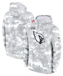 Arizona Cardinals Nike 2024 Salute to Service Club Fleece Pullover Hoodie - Arctic Camo