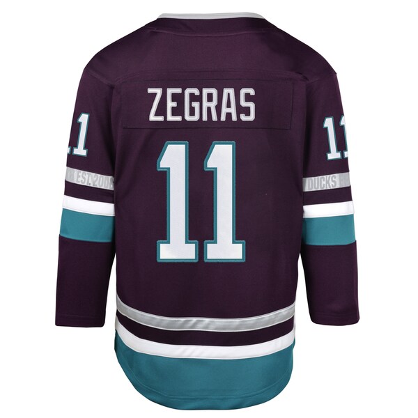 Trevor Zegras Anaheim Ducks Youth 30th Anniversary Premier Player Jersey?ยจC Purple - Image 3