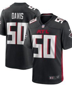 Tae Davis Atlanta Falcons Nike Team Game Jersey -  Black