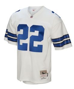 Alternative view of Emmitt Smith Dallas Cowboys Youth Retired Player Legacy Jersey - White