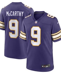 J.J. McCarthy Minnesota Vikings Nike 2nd Alternate 2024 NFL Draft First Round Pick Player Game Jersey - Purple