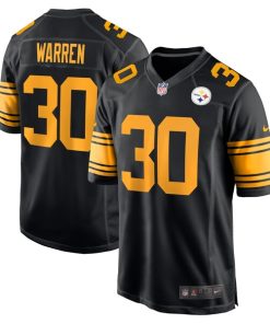 Jaylen Warren Pittsburgh Steelers Nike Alternate Game Jersey -  Black
