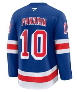Alternative view of Artemi Panarin New York Rangers  Home Premium Jersey - Blue/Navy/White
