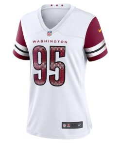Alternative view of Jer'Zhan Newton Washington Commanders Nike Women's Game Jersey -  White